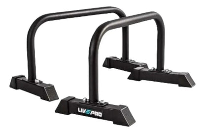 Barra Flexiones Paralelas Profesionales Livepro Negro