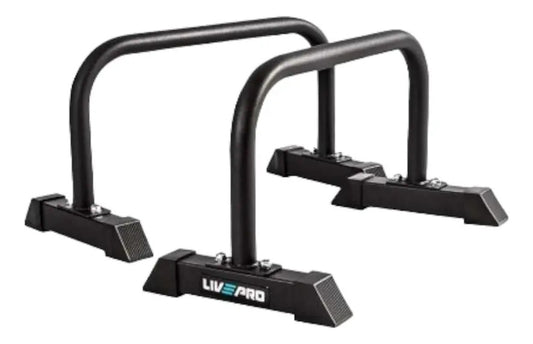 Barra Flexiones Paralelas Profesionales Livepro Negro