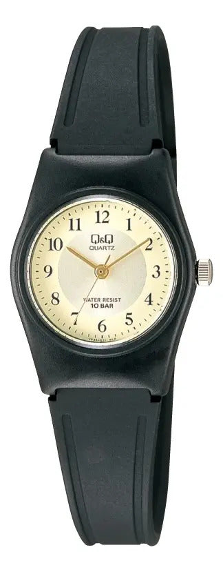 Reloj Q&q Silicona Dama 24mm Vp35j011y - Negro