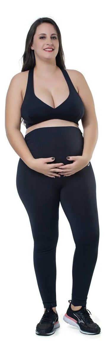 Calza Maternal Embarazadas Deportiva Elite - Negro 2xl