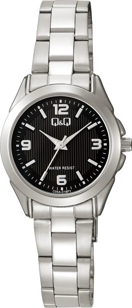 Reloj Q&q Metal Dama 28mm C05a-018py - Plateado