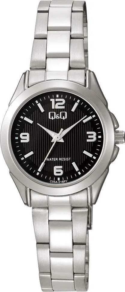 Reloj Q&q Metal Dama 28mm C05a-018py - Plateado