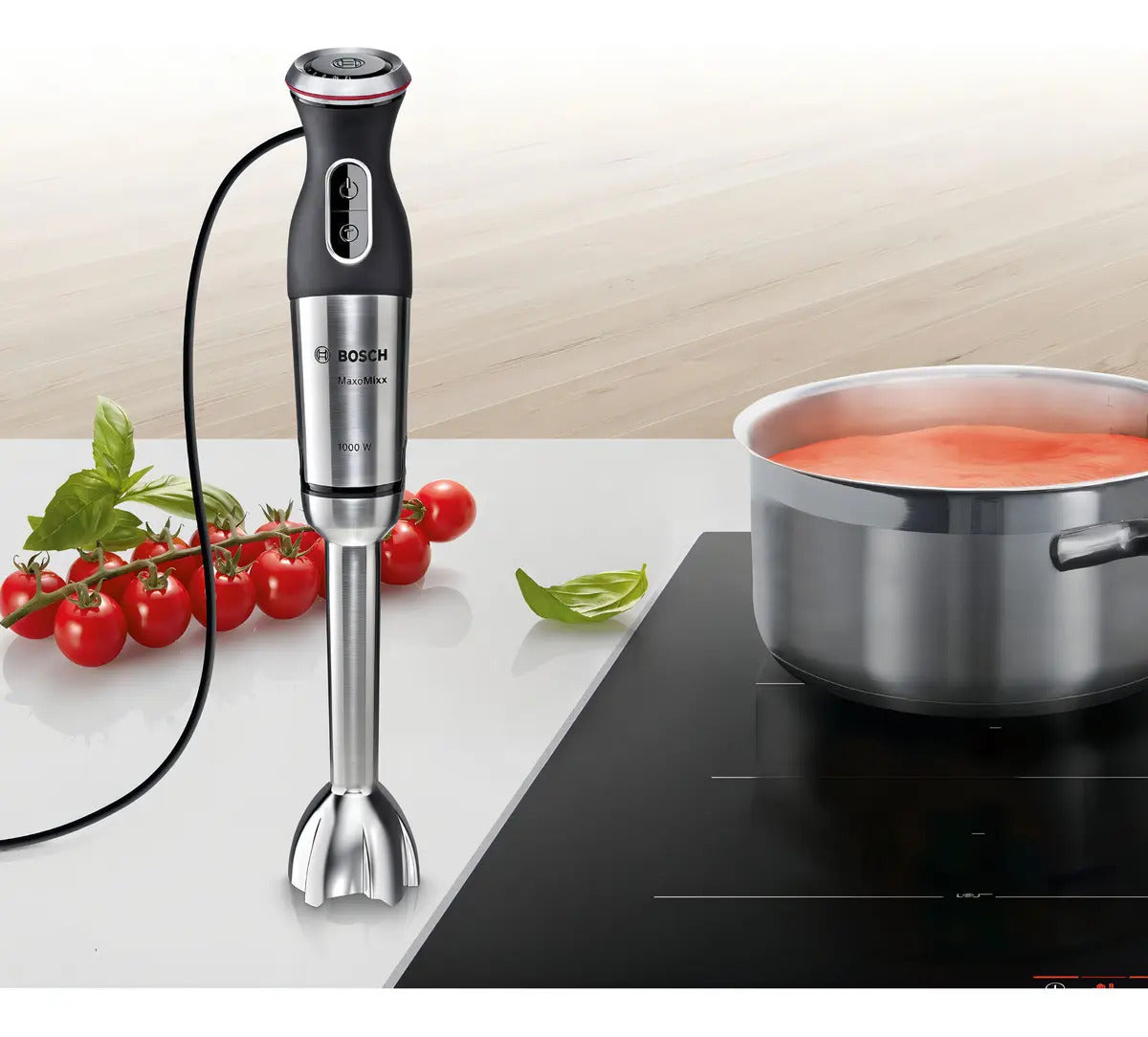 Mixer Batidora De Mano Bosch 1000w Ms8cm6120 - Negro/acero Inoxidable