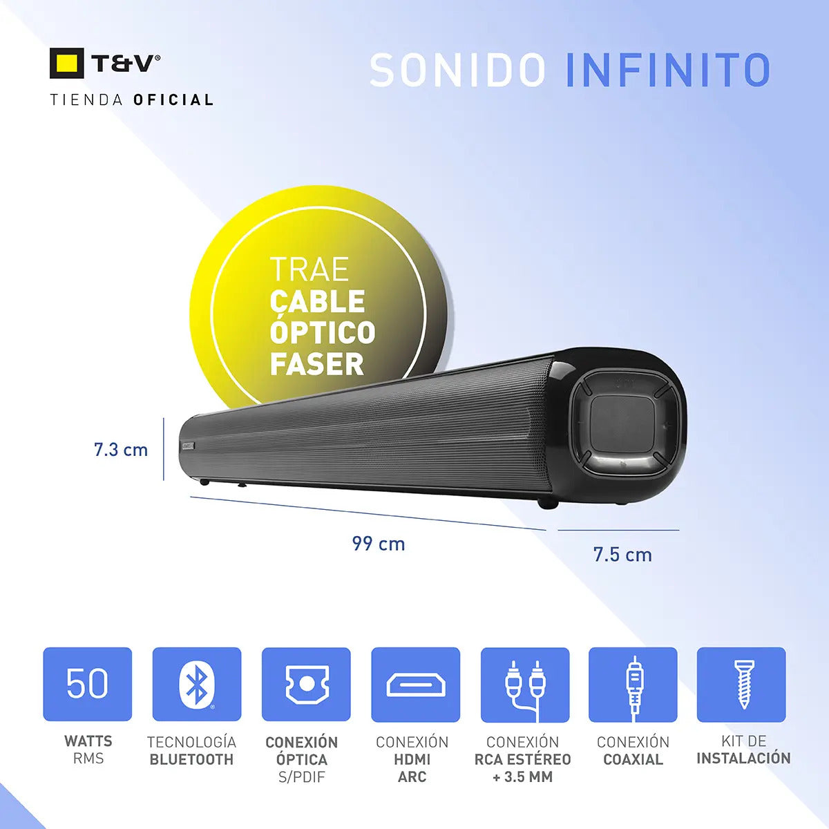 Barra De Sonido Thonet & Vander Röhre - Negro