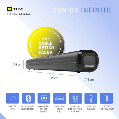 Barra De Sonido Thonet & Vander Röhre - Negro