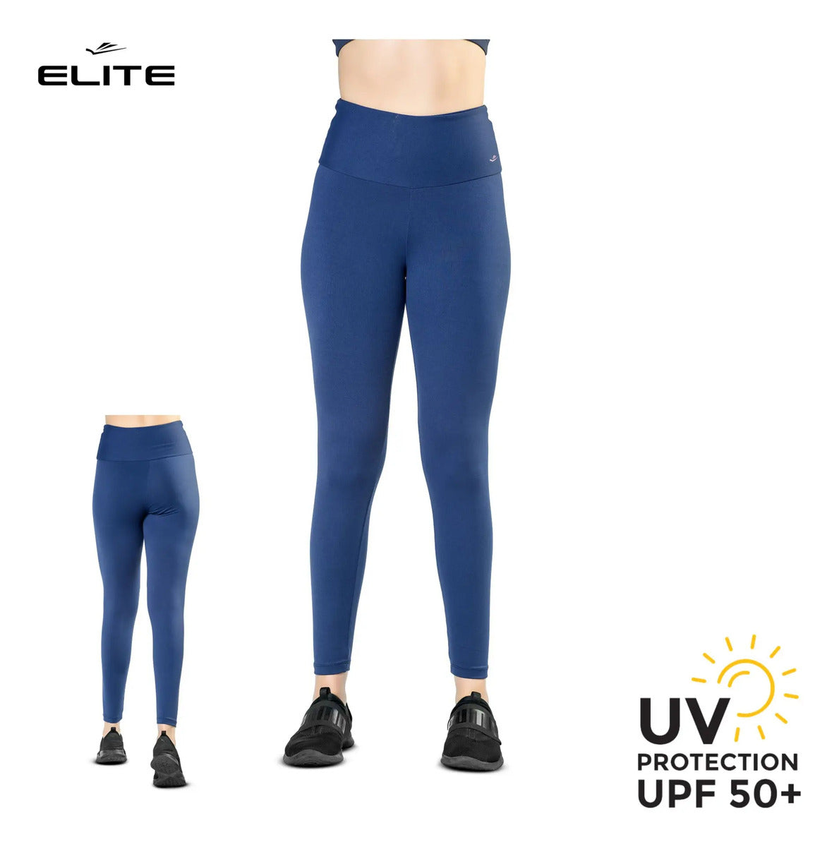 Calza Deportiva Dama Suplex Tiro Alto Elite - Azul 2xl