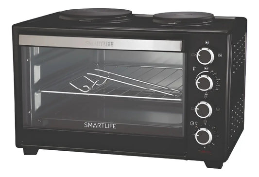 Horno Eléctrico Smartlife 38 L Con 2 Anafes 1600w Eo38bp Qof Negro