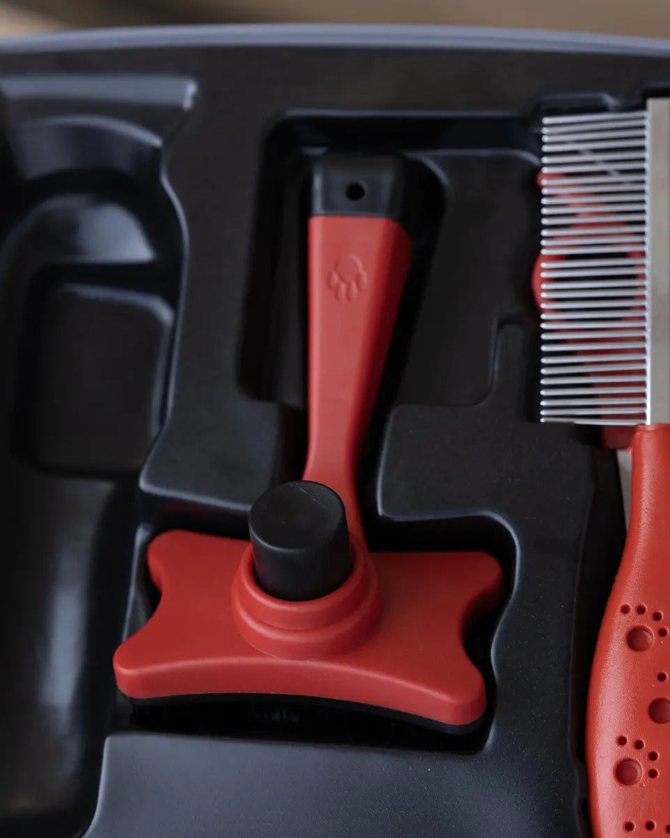 Kit De Corte Para Mascotas Xion Inalámbrico Xi-hairpetkit Qo Rojo