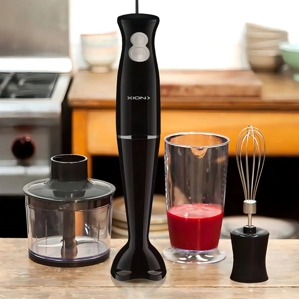 Mixer Xion 350w Cuchillas De Acero Inox Xi-li350 - Negro