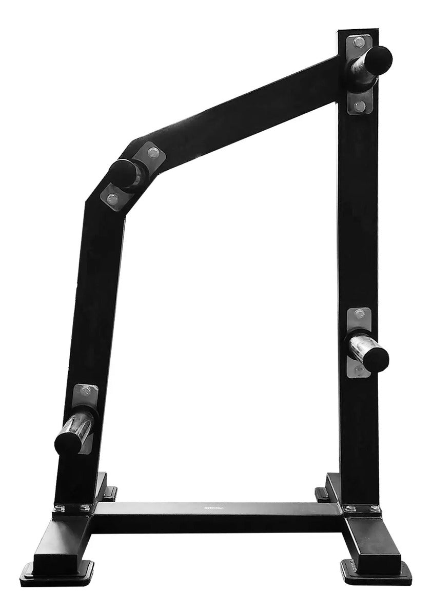 Soporte Para Discos Olímpicos 8 Posiciones Rhino - Negro