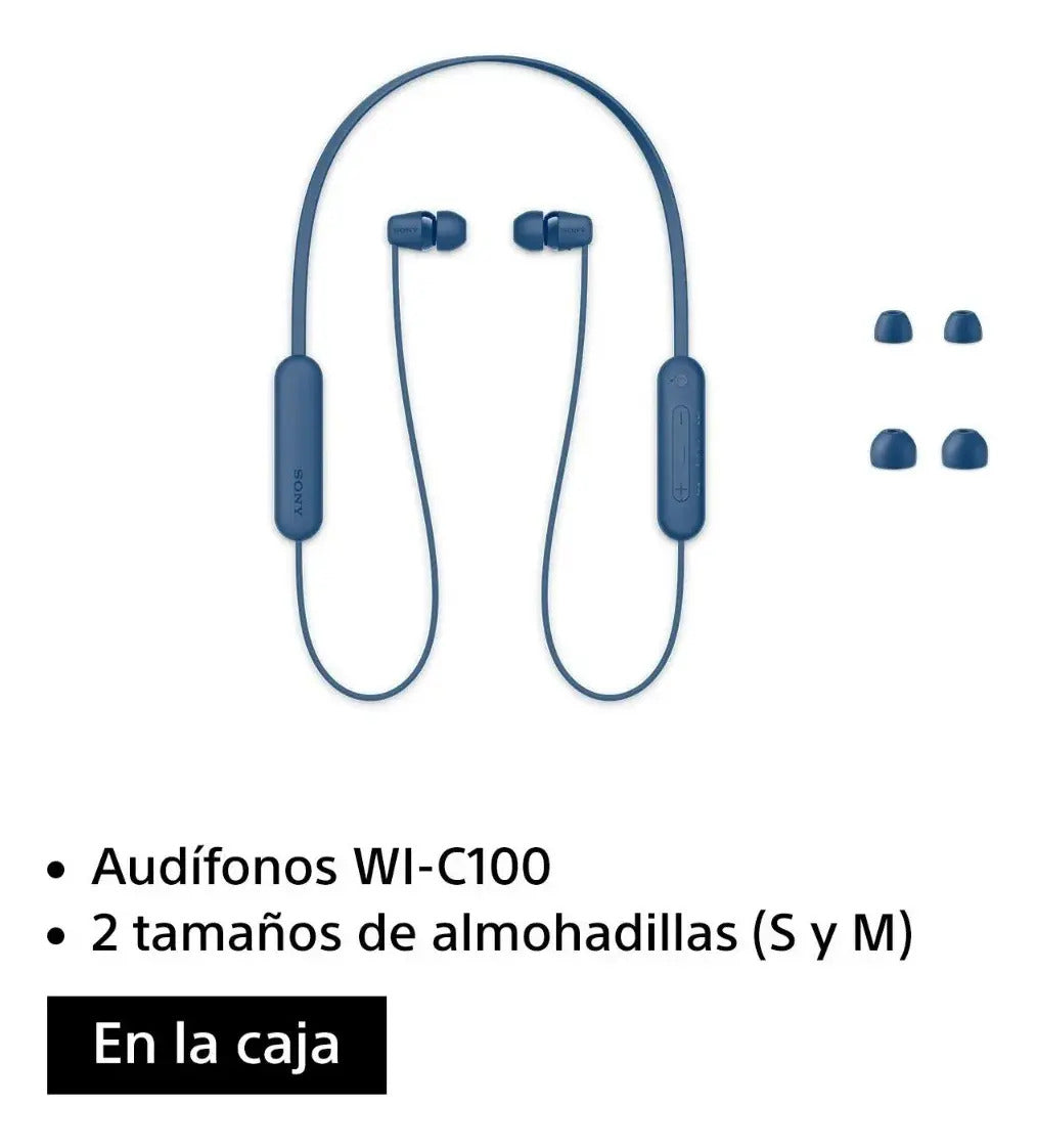 Auriculares Inalámbricos In Ear Sony Wi-c100 - Azul