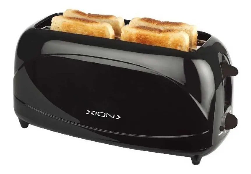 Tostadora Doble Ranura Xion 4 Panes Xi-to204 - Negro