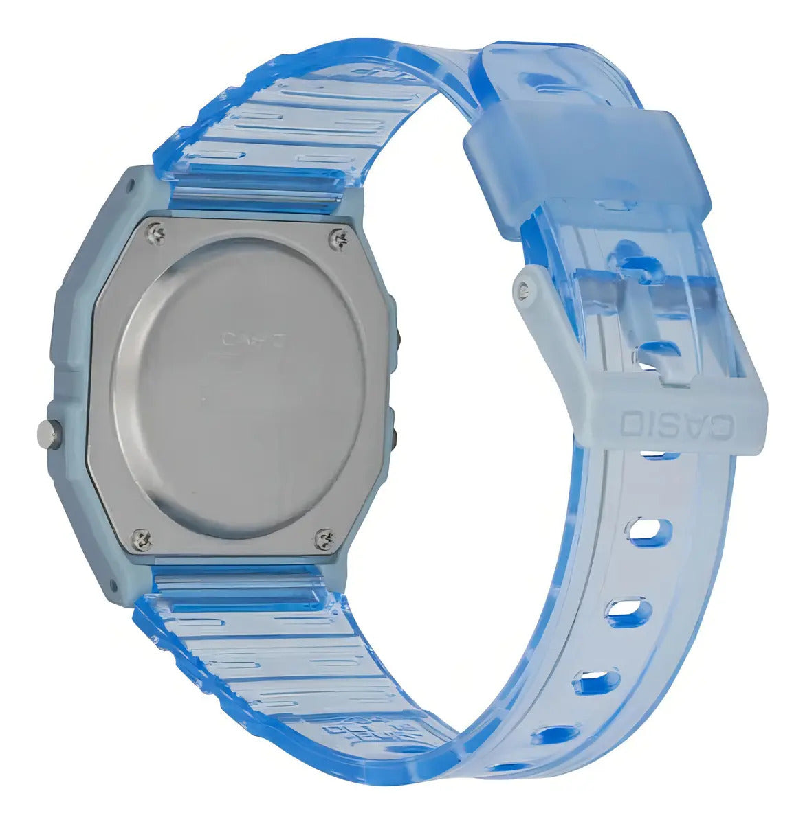 Reloj Casio Digital F-91ws-2d Digital Crono Alarma Celeste Transparente Celeste
