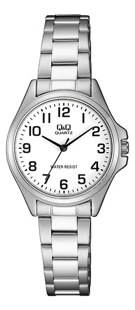 Reloj Q&q Metal Dama 30mm Qa07j204y - Plateado