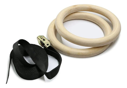 Anillas Madera Entrenamiento Funcional Rhino - Beige