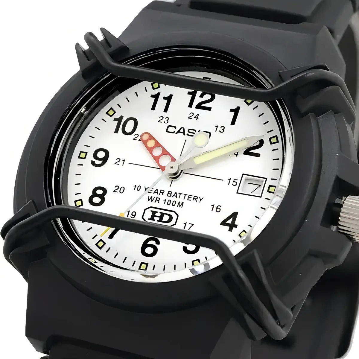 Reloj Casio Pvc 44mm Hda-600b-7bvdf - Negro Blanco