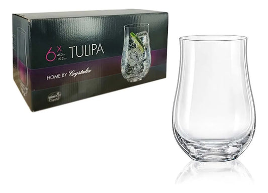 Set Vasos Tulipa 450 Ml X6 Bohemia