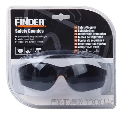 Lentes De Seguridad Finder Deportivos Color Negro Negro