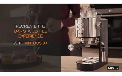Cafetera Espresso Virtuoso Krups 15 Bares - Plateado