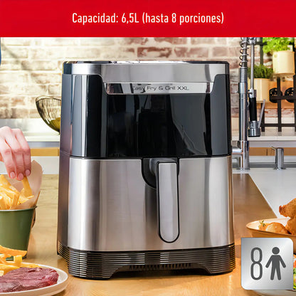 Freidora De Aire Moulinex Easy Fry & Grill Xxl 6,5lts Gris Oscuro