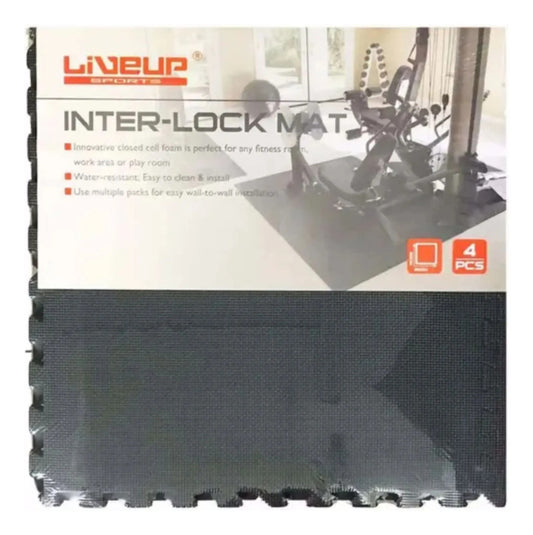 Piso Goma Tatami Gimnasio Encastrable X4 Livepro - Gris