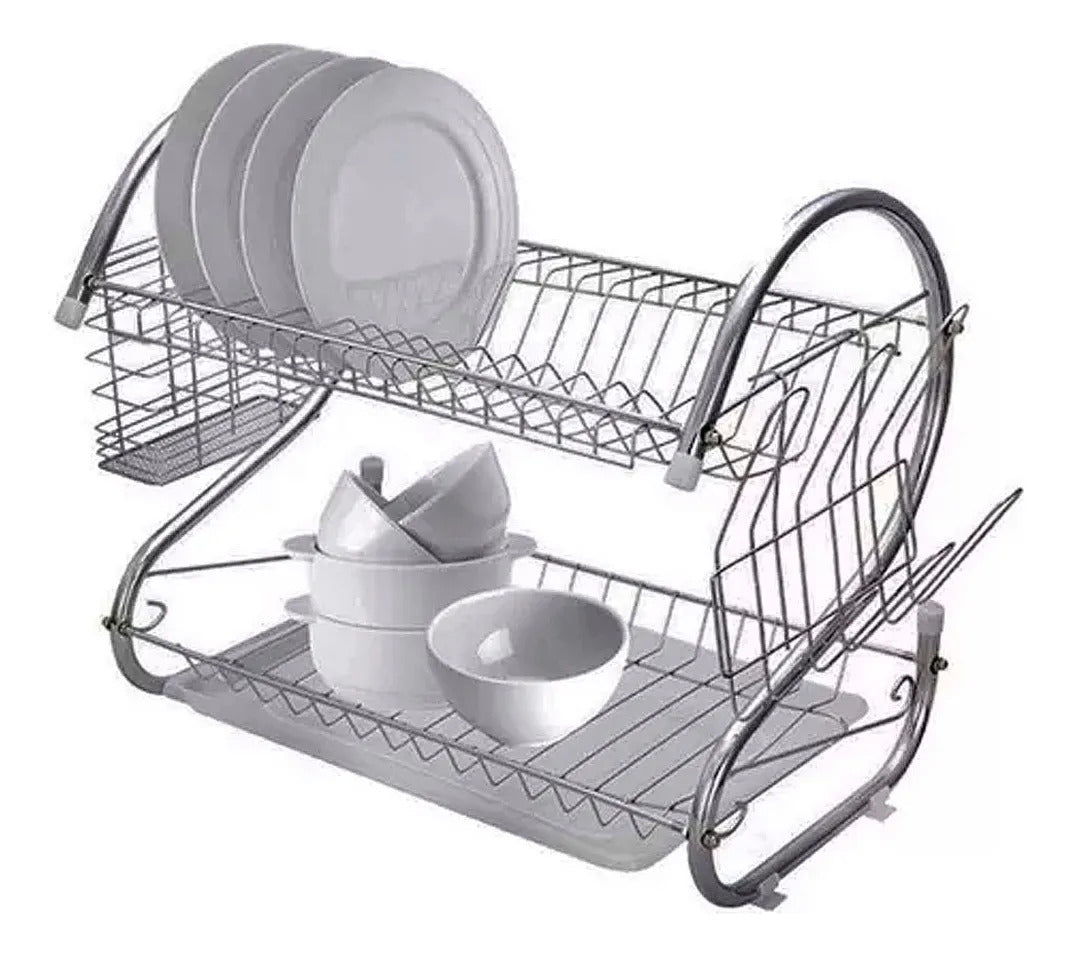 Escurridor De Platos Con Bandeja 38x25x39 Cms