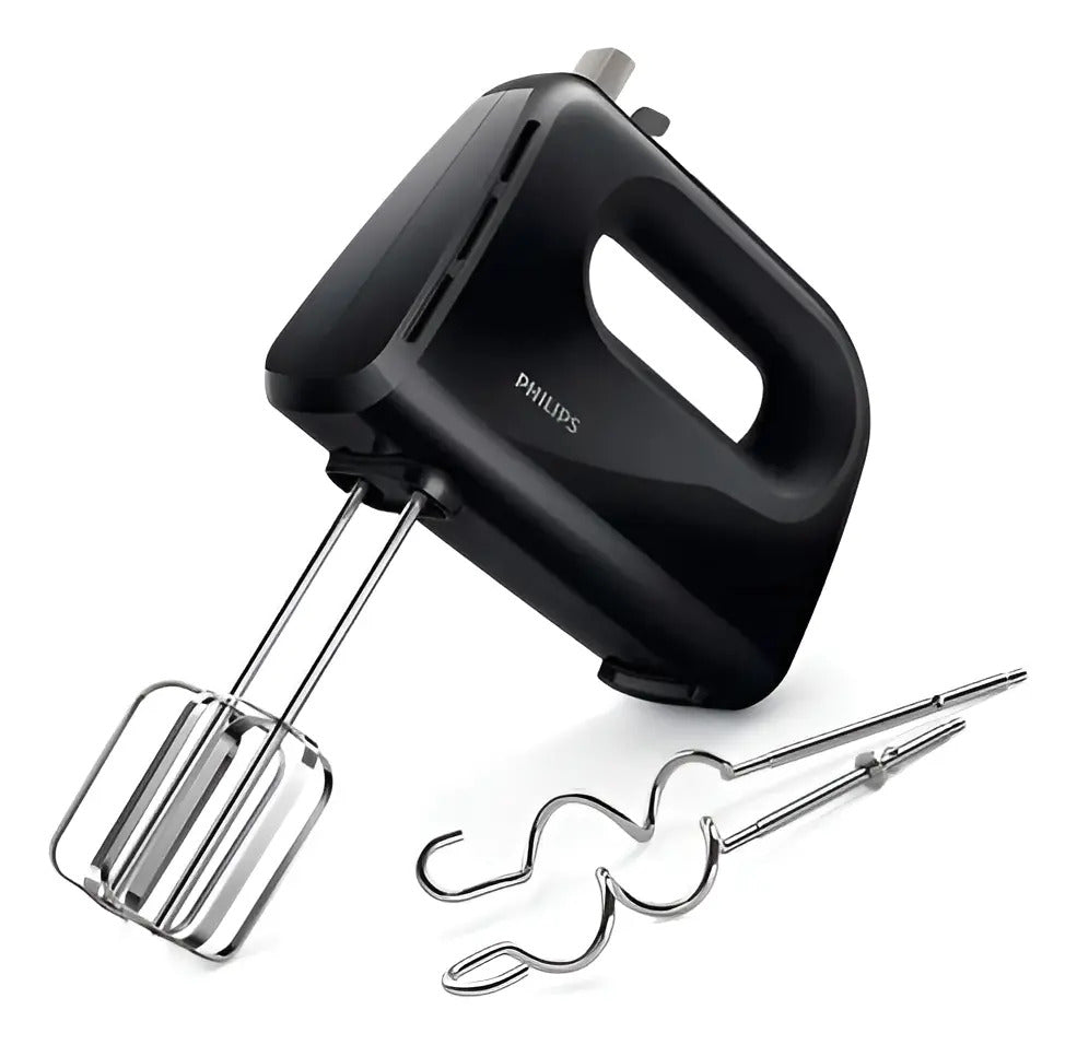 Batidora Manual Philips 300w 5 Vel + Turbo Hr3705/10 Negro 50 Hz/60 Hz
