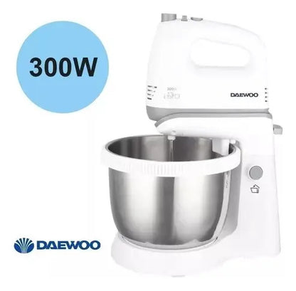 Batidora Daewoo Con Bowl De Acero Sm3722 - Blanco