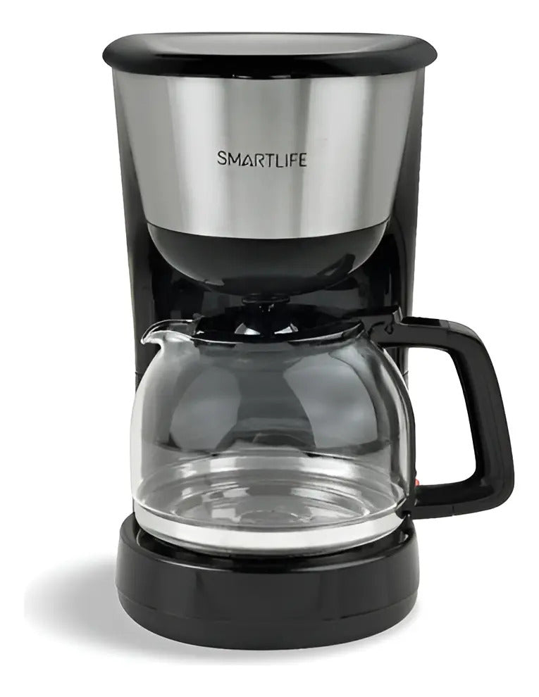Cafetera De Filtro Smartlife 1,2 Lt Sl-cm4313 - Negro/acero Inoxidable