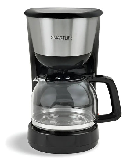 Cafetera De Filtro Smartlife 1,2 Lt Sl-cm4313 - Negro/acero Inoxidable