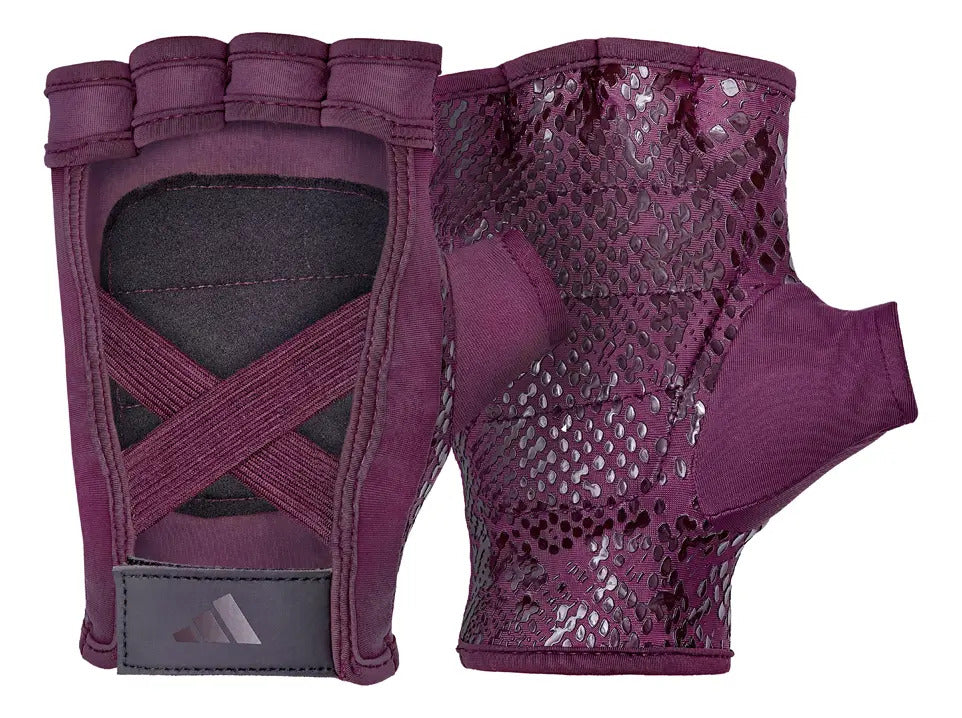 Guantes De Entrenamiento Mujer Bordo adidas Fitness Talle M Geométrico