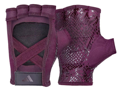 Guantes De Entrenamiento Mujer Bordo adidas Fitness Talle M Geométrico
