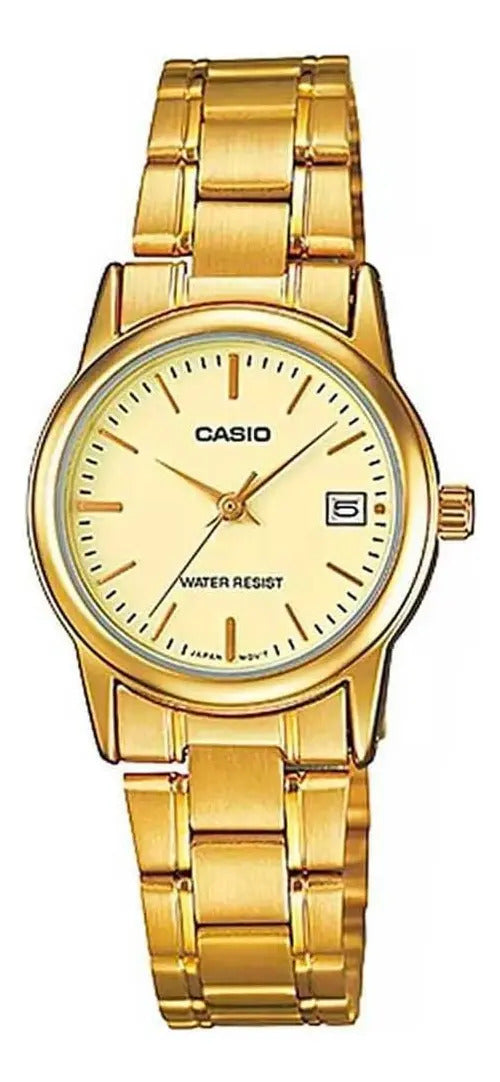 Reloj Casio Metal Dama Ltp-v002sg9a - Dorado
