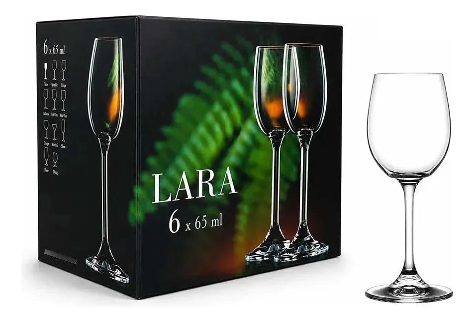 Set Copas Lara Licor 65 Ml X6 Bohemia