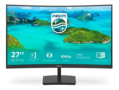 Monitor Philips 27'' Full Hd 271e1sca/55 - Negro