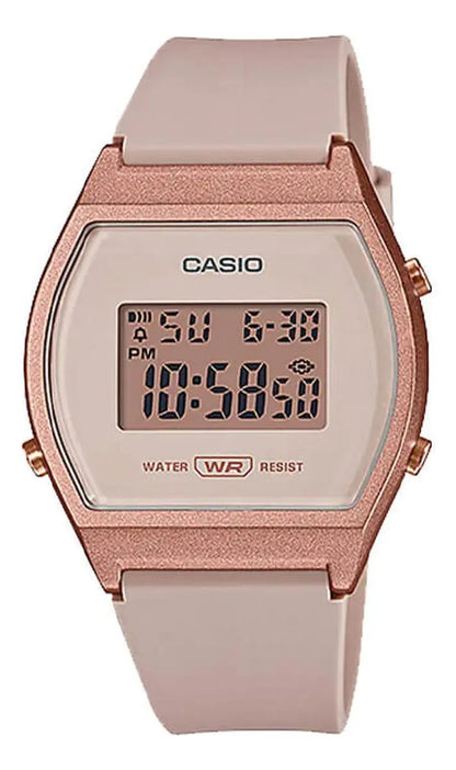 Reloj Casio Lw-204-4a Digital D/hora Crono/alarma Rosa Oro Rosa