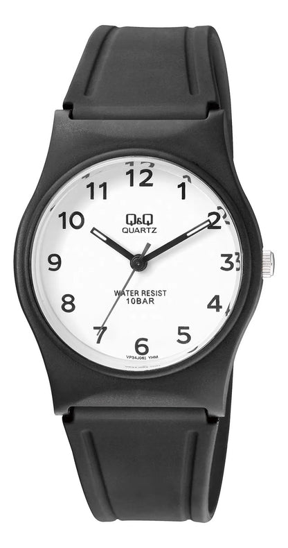 Reloj Q&q Silicona Dama 33mm Vp34j061y - Negro