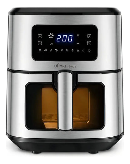 Freidora De Aire Sin Aceite Digital Ufesa Eagle 6,5 L Gris