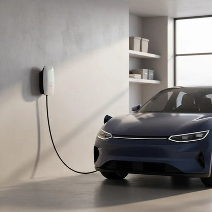 Cargador De Auto Eléctrico De Pared 7kw Tipo 2 Xi-ev7wall Qo Blanco