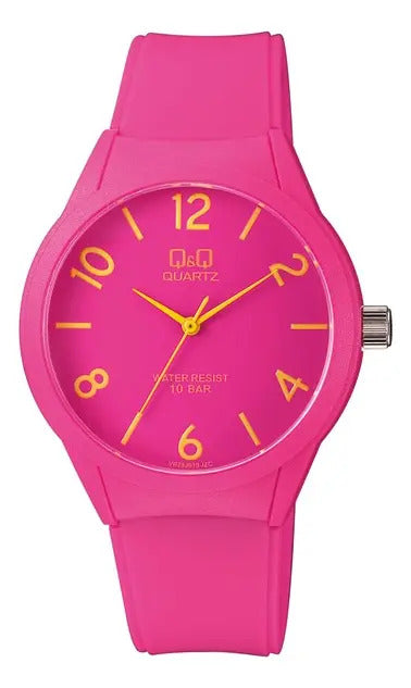 Reloj Q&q Silicona Hombre 40mm Vr28j019y - Rosa