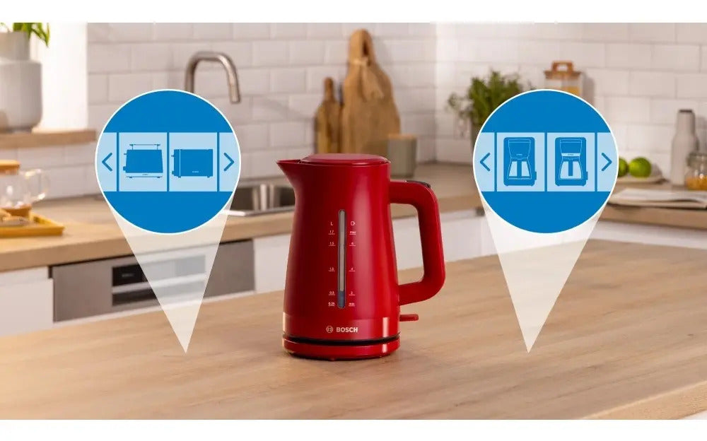 Hervidor De Agua Bosch 1,7 Lts Mymoment Twk - Rojo