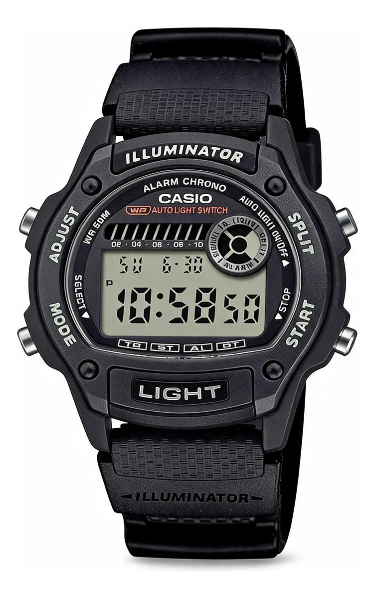 Reloj Casio Digital 43mm W-220h-1avdf - Negro Violeta Gris