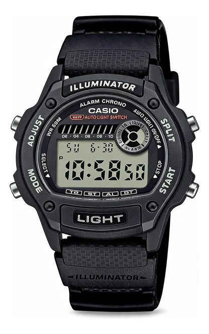 Reloj Casio Digital 43mm W-220h-1avdf - Negro Violeta Gris