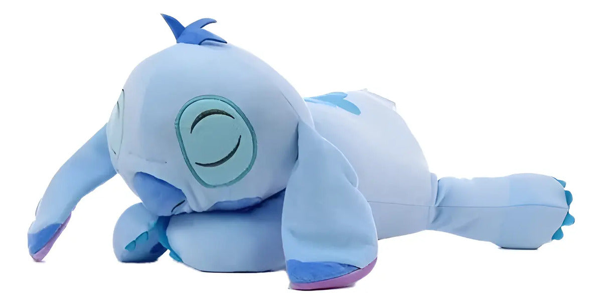 Peluche Stitch Acostado 40 Cm - Azul
