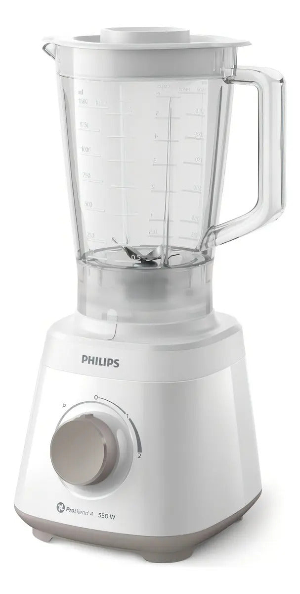 Licuadora Philips 550w 1,5 Lt 2 Vel Hr2129/00 - Blanco