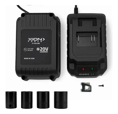Taladro De Impacto A Batería Xion Brusheless Xi-tool38b Qofe Verde Oscuro