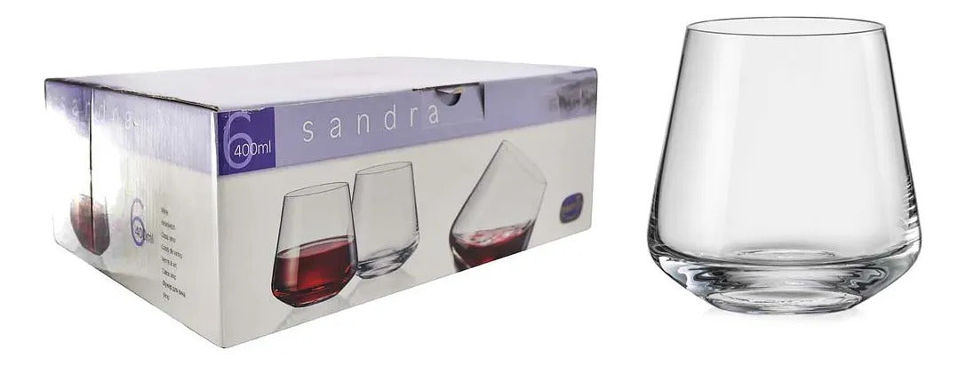 Set Vasos Sandra Rock 400 Ml X6 Bohemia
