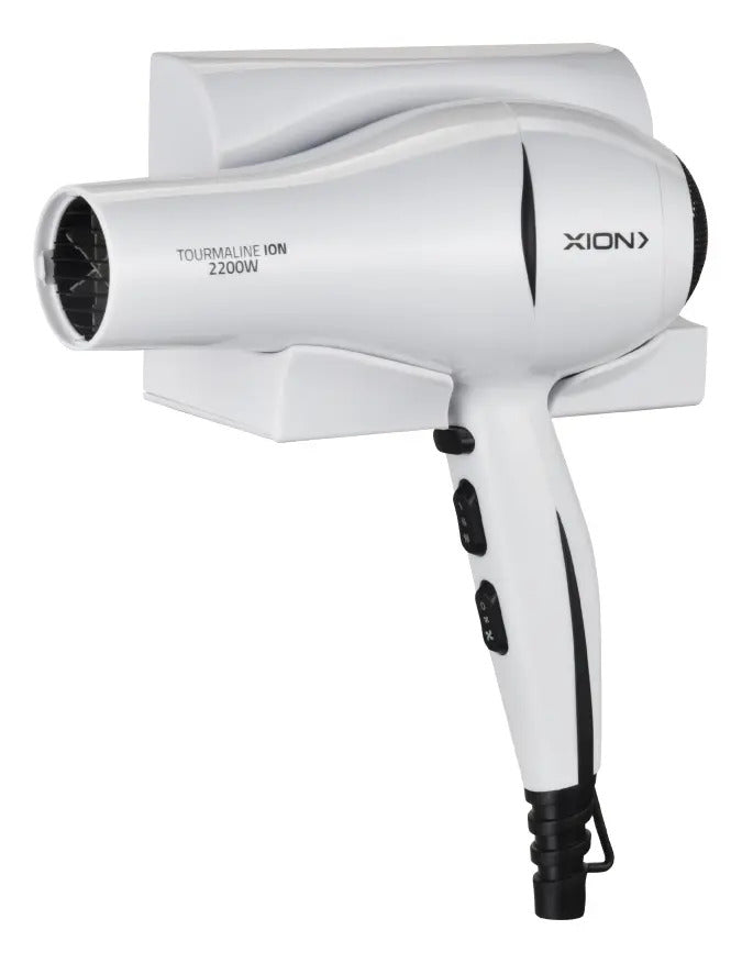 Secador De Pelo Xion Con Soporte De Pared 2200w Xi-sewall Qo Blanco