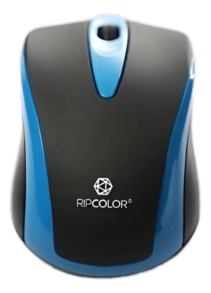 Mouse Inalámbrico Usb Ripcolor B0402r - Negra Con Azul