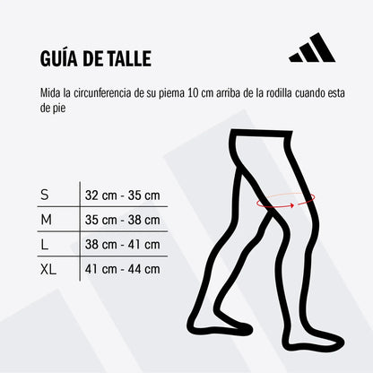 Rodillera Elástica Deportiva Negro C/naranja adidas